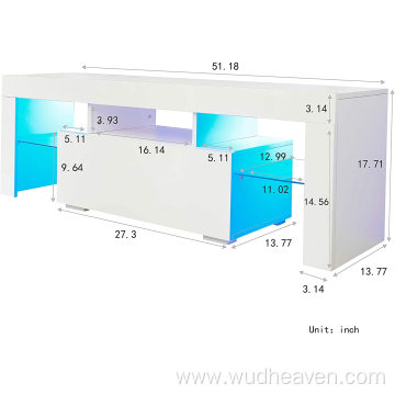 Soporte para TV de alto brillo con luces LED